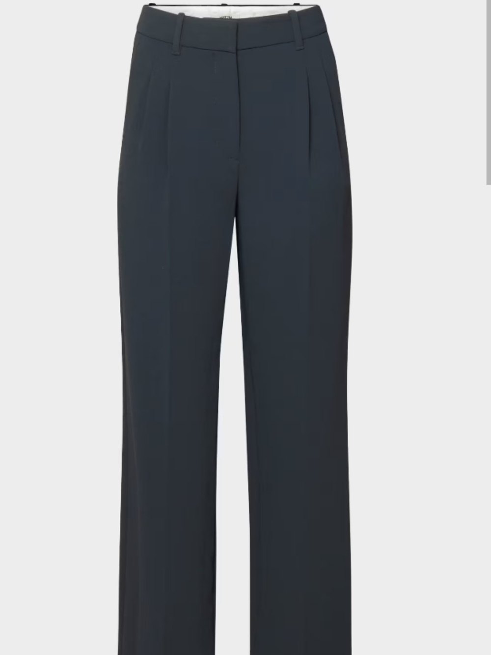 Wilfred Black Wide-Leg High-Rise Pants